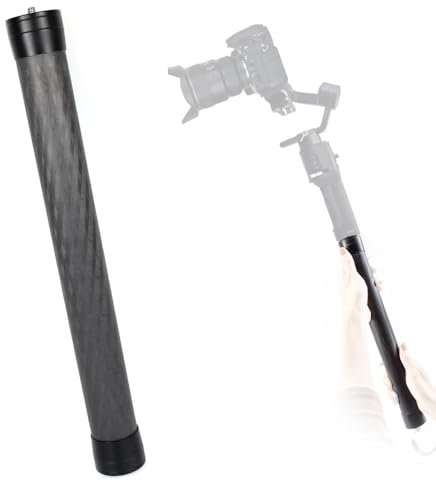 EaxanPic Carbon Fiber Gimbal Extension Pole 13.4 Monopod Stick Rod for DJI RS3 Mini/RS3 PRO/RS3/RS2/RSC2/Ronin S/Ronin SC, Zhiyun Weebill s/Crane 2 3,Moza FeiyuTech Stabilizer