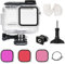 FitStill 60M/196FT Underwater Waterproof Diving Housing for Insta 360 Ace Pro 2/Ace Pro, Protective Case Shell with 3-Pack Filters Ace Pro 2/Ace Pro Action Camera Accessories