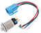 Be In Your Mind Interrupteur Rotatif 19 Mm 5 Broches 12 V ~ 24 V 2 Positions avec LED Bleue Sélecteur à Verrouillage SPDT 1 NO 1 NC