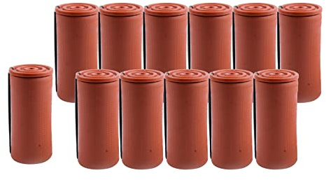 YsXoWiui Rouleaux à Effet Wavy, Bigoudis pour Permanente, Utilisables Comme Bigoudis et Rouleaux de Coiffure, Antidérapants avec élastique pour Cheveux Longs, 12 pièces 4 cm