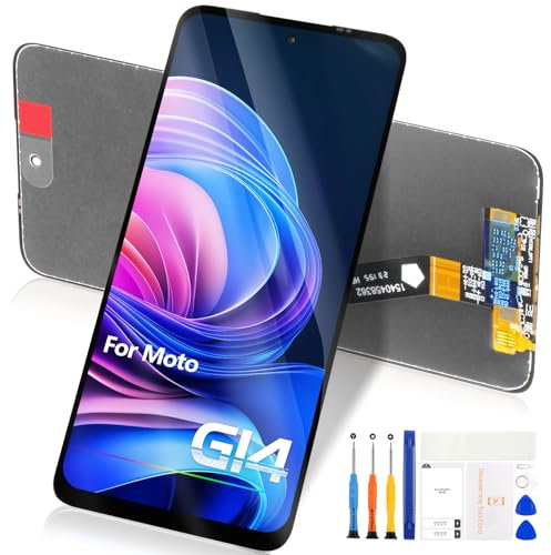 Repuesto de pantalla LCD para Motorola Moto G14/G54 PAYF0010IN Pantalla táctil digitalizador de cristal de montaje completo con herramientas