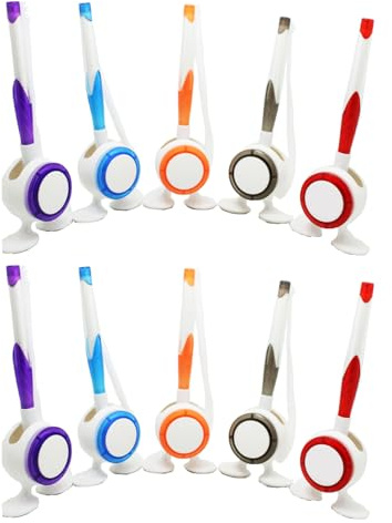 NIHENHAO 10-teiliges Rezeptionsstift-Set an elastischer Kette mit Ständer Thekenstift Büro-Schreibtisch-Kugelschreiber Gäste-Anmeldestift Kunststoff