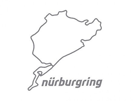 Nürburgring Aufkleber 8cm - Grün - Vinyl - Sticker - Outdoor - Glas, Metall