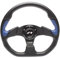 Simoni Racing X2330PUN/PA Volante Sportivo X2 Poly Pelle Universale, Nero e azzurro