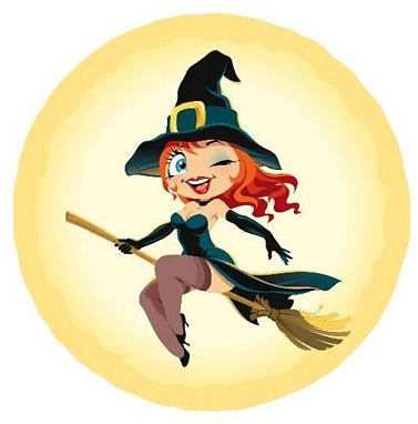 FahnenMax Autoaufkleber Sticker Halloween Hexe Aufkleber