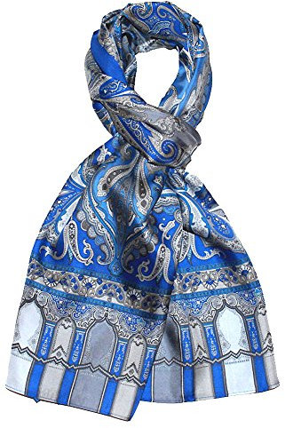 Lorenzo Cana Herren Seidenschal aufwändig bedruckt Paisley Muster Schal 100% Seide 50 x 165 cm harmonische Farben - 8906511