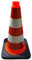 UvV-Reflex Leitkegel, Warnpylone 50 cm - voll retroreflektierende Folie RA2/C ca. 2,3 kg -500 mm- starke Reflektion bei Dunkelheit