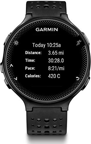 Garmin Forerunner 235 GPS Running Watch with Elevate Wrist Heart Rate and Smart Notifications - Black/Grey