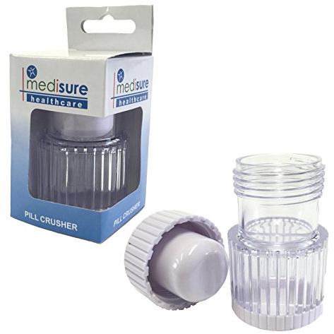 Medisure Healthcare Medication Pill Storage Screw Tablet Powder Grinder Crusher x 1