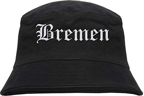 HB_Druck Bremen Fischerhut - Bucket Hat - Bestickt - Schwarz L/XL