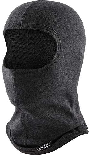 Ladeheid Sturmhaube Winter Skimaske für Herren und Damen Silverplus Thermoaktiv Balaclava Komfort Ideal für Ski Sturmmaske Motorrad Fahrrad LA-127 (Graphite/Melange-2, M/L)