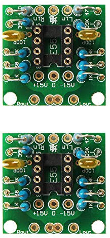 Ximimark NE5532, OPA2134, OPA2604, AD826 Compatible 2-Channel Dual OP Amp Preamp PCB Board for DC Amplification, LY313 Model, Surface Mount, 5-18V