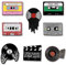 Seully Brosche aus Emaille, Grammophon/Schallplatte/Schädelbrosche, Brosche für Kinder, Damen, modische Halskette, Kleidung, Taschen, Jacken, Dekoration, Metall, Metall, Metall, Metall