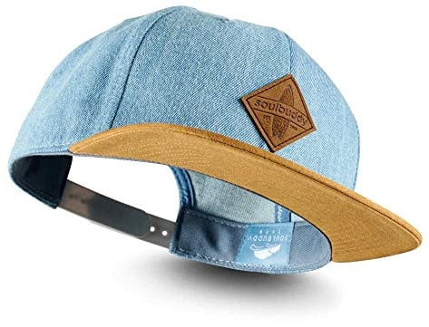 Soulbuddy Cap Herren Snapback Cap – Basecap Herren – Kappe Herren – Caps Männer – Baseball Caps für Herren und Damen – Urlaub Must Haves – Outdoor – One Size – Unisex – Hellblau