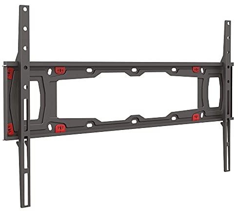 Barkan Soporte TV de Pared Fijo para Pantallas de 29-75 Pulgadas, para Paneles de Yeso, sin Taladro, Peso máximo 43Kg, Bloqueo automático Patentado, para LED OLED LCD, hasta VESA 600x400