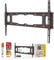 Barkan Soporte TV de Pared Fijo para Pantallas de 29-75 Pulgadas, para Paneles de Yeso, sin Taladro, Peso máximo 43Kg, Bloqueo automático Patentado, para LED OLED LCD, hasta VESA 600x400