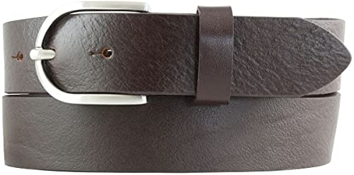 BELTINGER Damen-Gürtel aus Vollrindleder 3,5 cm | Jeans-Gürtel für Damen 35mm | Chino-Gürtel mit runder Gürtelschließe