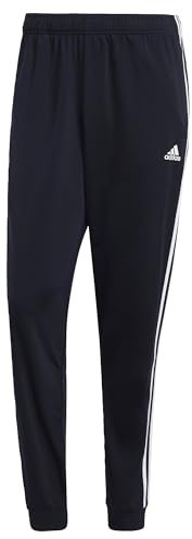 adidas Herren Essentials Warm-Up Tapered 3-Stripes Track Pants, Legend Ink/White, L