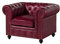 MASSIVMOEBEL24.DE | Chesterfield Sessel aus Echtleder #402 | aus echtem Büffel-Leder - Rot | 105x82x75 cm | mit Nieten | Lounge-Sessel Sofasessel Relaxsessel