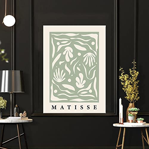 Henri Matisse Poster Bunte Linie Botanisches Poster Baum Grünes Blatt Poster Matisse Bild Vintage Abstrakte Pflanze Galerie Poster Minimalistische Wand Bilder Matisse Kunstdrucke 0610290