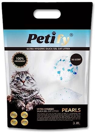 Silica Gel Cat Litter | Silica Crystals | Silica Pearls | 3.8L - 40 days supply | Ultra Hygienic | ECO Friendly | Biodegradable |