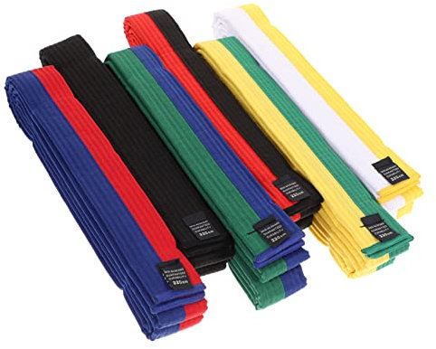 Toddmomy 6st Taekwondo-gürtel Judo-gürtel Kampfsportgürtel Hapkido-kunstgürtel Aikido-gürtel Karate-gürtel-Display Karate-Geschenk Karate-Kampfkunst Mann Baumwollband Erwachsener Baumwolle
