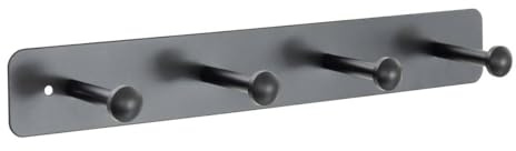 5five Kleiderhaken mit 4 Köpfen, Metall, Schwarz