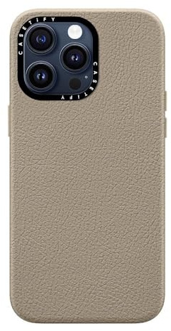 CASETiFY Pebbled Case for iPhone 15 Pro Max [Textured / 4.9ft Drop Protection/Compatible with Magsafe] - Greige