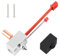 Ender 3 S1 Sprite Extrusor Hotend Calentador Bloque Kit Upgrades,Heatbreak de cobre Niquelado&Boquilla Soporta Alta Temperatura 300℃ para Ender 3 S1 Plus, Ender 3 S1 Pro,CR-10 Smart Pro Impresoras 3D
