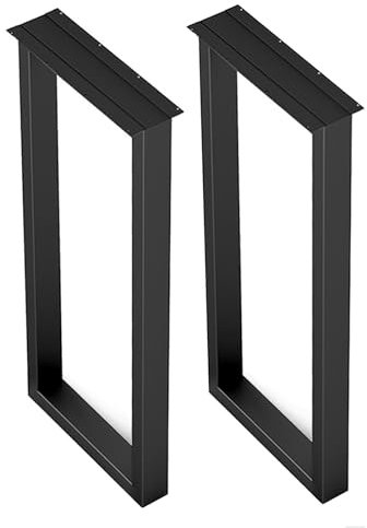 Pied De Table/Pied De Table Basse Rectangulaire,Trapèze Design Pied De Table En Profilés D'Acier,Pied De Meuble En Profil És D’acier,Pied Table Rabattable,Pour Maison,Bureau,Salle À Manger,Bricolage (