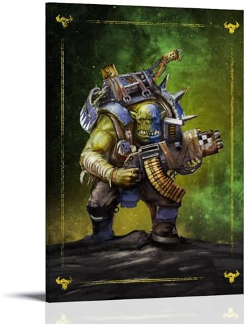 Ork Loota Poster, Wandkunst, Poster, Geschenk für Freunde, Schlafzimmer, Wohnzimmer, Dekor, modernes ästhetisches Poster, dekorative Malerei, Leinwand, Wandposter und Kunstdruck, moderne