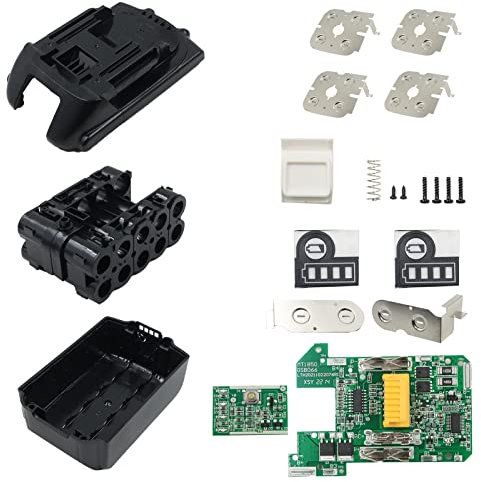 Compatibile con la batteria al litio Makita 18V BL1830 BL1840 BL1850 BL1860,Sostituzione della cassa della batteria in plastica con circuito di protezione,per batteria 3ah-6ah
