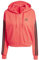 adidas Femme Essentials 3-Stripes French Terry Full Zip Hoodie, Pure Ruby/Black, S