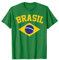 Brasilianische Nationalflagge Vintage Patriotischer Fußball Brasilien T-Shirt