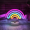 HOTUT Neon Light mit Halter, Regenbogen- LED Lampe Neon Schild, USB/batteriebetrieben, Neonschilder, LED Neonlicht Wand Deko für Schlafzimmer, Weihnachtsgeburtstagsgeschenk, Partyhochzeitsdekoration