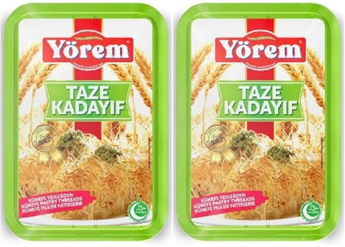 By Pufai Grocery, Kataifi Lot de 2 paquets de fils à pâtisserie Kadayif Dubai Chocolat Kadaifi 400 g