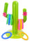 9 Pcs Inflatable Ring Toss Game Set - Inflatable Cactus Ring Set, Suitable for Hawaii Party Toss Game
