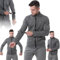 GplHAIN Stichschutzkleidung Mit 5 Stufen, Taktische Jacke – Bissfestes, Reißfestes, Stichfestes Langarm-T-Shirt, Schnittschutz-Sicherheitskleidung, Für Polizei Und Sicherheitspersonal,L-Grey
