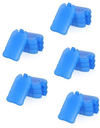 Kisangel 20pcs Cooler Ice Pack Ice Blocks for Cooler Reusable Pack for Lunch Boxes
