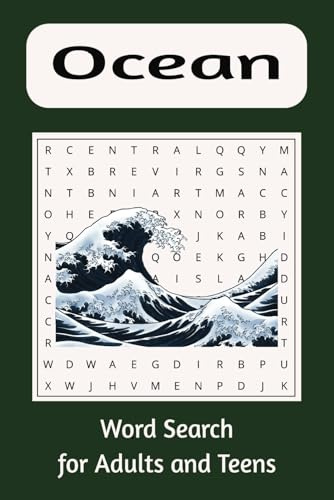 Ocean Word Search: Word Searches with Easy to Read Print about all things ocean! | 6 x 9 inches, 110 pages | 50+ puzzles… Great gift for Vacations, Holidays and Free Times.