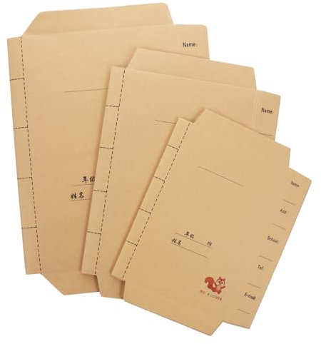 DOITOOL 30stücke Teiliges Buchumschläge Aus Umweltfreundlichem Kraftpapier Verstellbare Einbandfolie Schützende Buchhüllen Für Schulbücher Notizhefte Und Planer Einfach Anzuwenden Für Schü