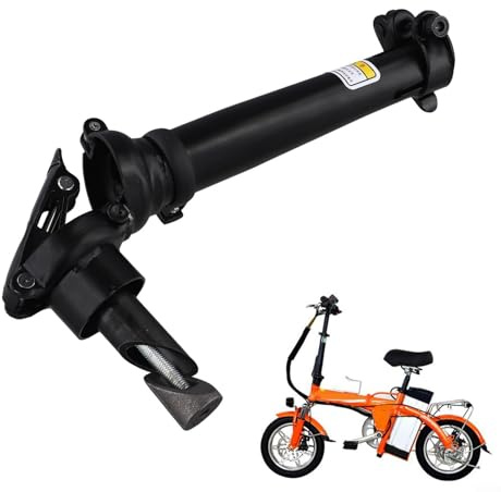 Eisen-Vorbau, zusammenklappbar, Schnellspanner, 25,4 mm, verstellbarer Lenkervorbau für 35,6 cm Elektro-Falträder, Fahrradzubehör (links klappbar)