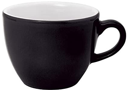 KAHLA 204715A72128C Pronto Colore Espresso-Obertasse 0,08 l pure black|schwarze Espressotasse aus Porzellan