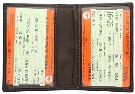 Visconti Portatarjeta de Viaje de Cuero TC1TC Chocolate