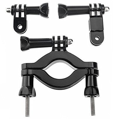 Glorich manubrio reggisella morsetto roll bar Mount + vie braccio girevole moto per GoPro HD Hero 4/3 +/3/2/1 telecamere