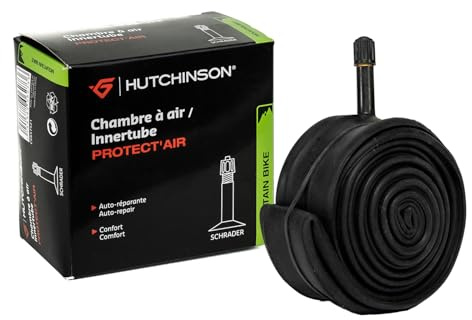 Hutchinson - Cámara de Aire - MTB - Protect'Air - Autoregenerativa - Líquido Antipinchazos Integrado - Válvula Presta o Scharder - Espesor 0,9 mm