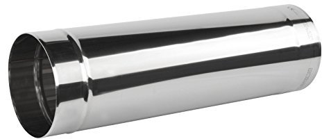 Single Wand Rohren mit Edelstahl 80 mm – Innen Ø/Länge 500 mm Kamin Ofenrohr – Liner rund Ventilation Luftführung Tube KJ02/80 mm