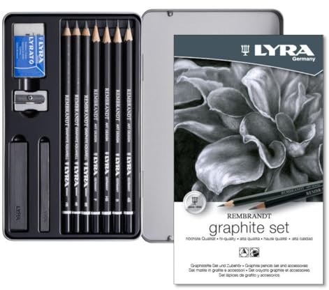 LYRA Rembrandt Graphit-Set, 4B, B, HB, F, 8B, 6B