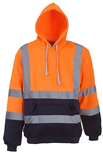 Yoko Mens Hi Vis Reflective Hoodie