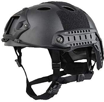 ELMETTO Casco Softair Fast PJ Type Nero EM5668B Airsoft Tactical Helmet Black